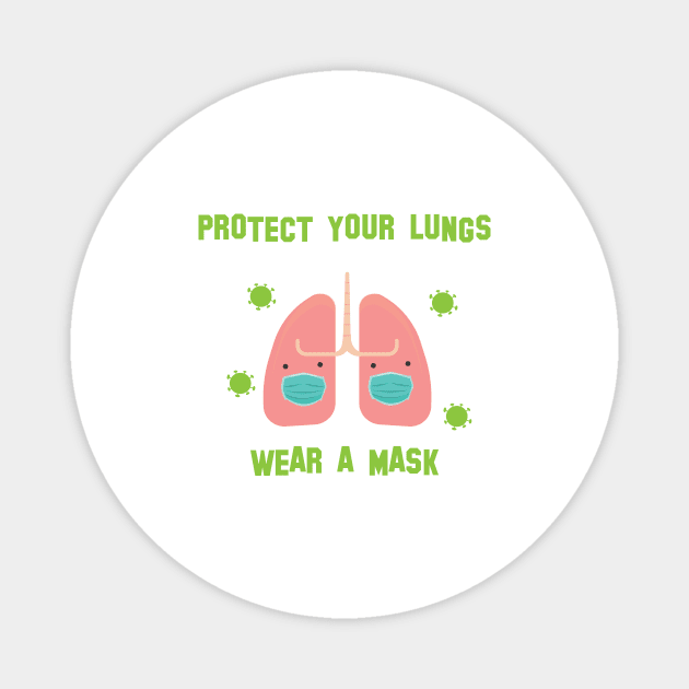 Wear a Mask Magnet by JevLavigne